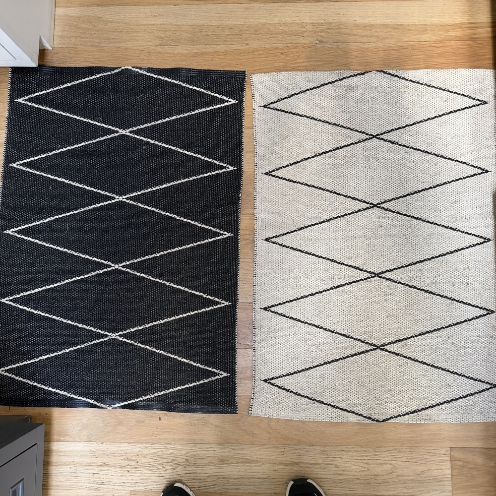 Chilewich  REVERSIBLE floor mats - pair